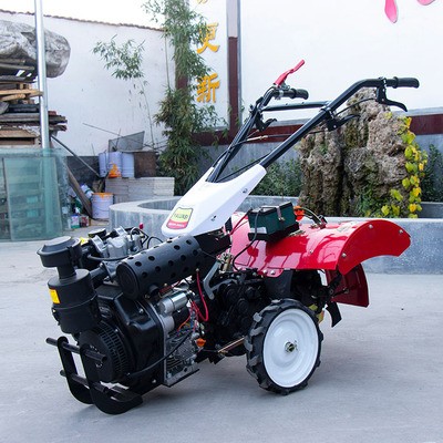 厂家直供 施肥开沟回填机全齿 四驱水旱两用 微耕机履带微耕机图2