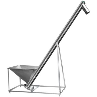 曲阜 倾斜式螺旋输送机 车载式绞龙螺旋提升机 电动上料机图3