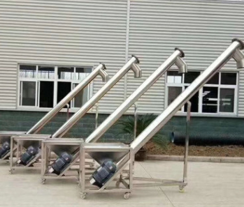 曲阜 倾斜式螺旋输送机 车载式绞龙螺旋提升机 电动上料机图1