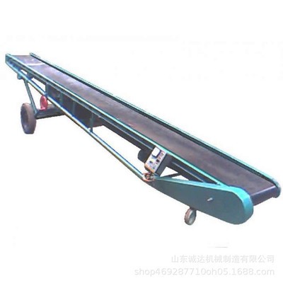 袋装物料输送机 散料装车卸车皮带输送机斜坡送料传送带图2