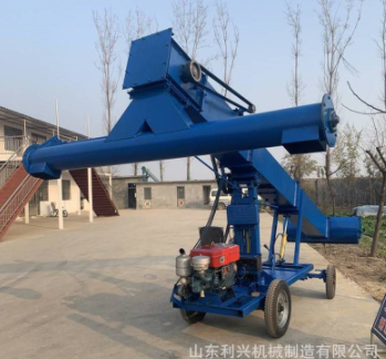 河北粮食出库扒谷机 玉米稻谷装车扒粮机 柴油动力农用扒谷机厂家图2