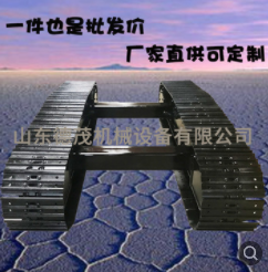 沼泽湿地专用钢制履带液压遥控运输车、机械式底盘电动底盘厂家图2