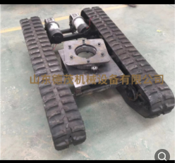 沼泽湿地专用钢制履带液压遥控运输车、机械式底盘电动底盘厂家图4