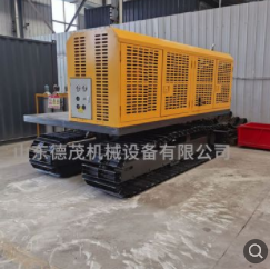 沼泽湿地专用钢制履带液压遥控运输车、机械式底盘电动底盘厂家图5