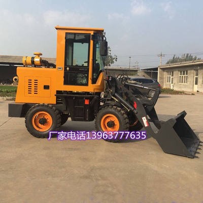 建筑适用小型翻头装卸机新款出售四驱四缸装载车农用抓木抓草机