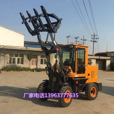 农用抓木抓草机小型柴油动力的铲车一机两用的轮式装载车图5