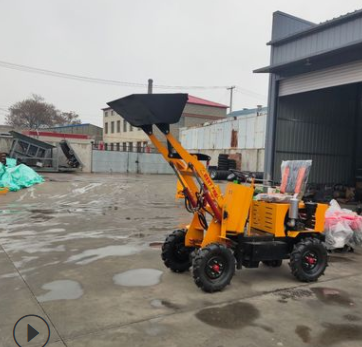小型电动四轮装载机柴油型农用养殖场清粪铲车工地电瓶四驱小铲车图4
