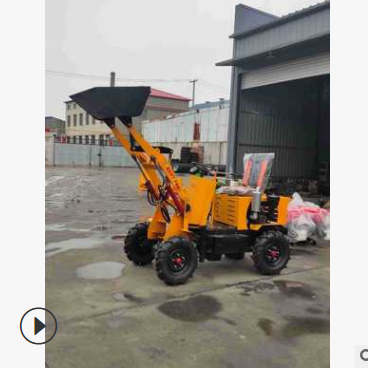 小型电动四轮装载机柴油型农用养殖场清粪铲车工地电瓶四驱小铲车图3