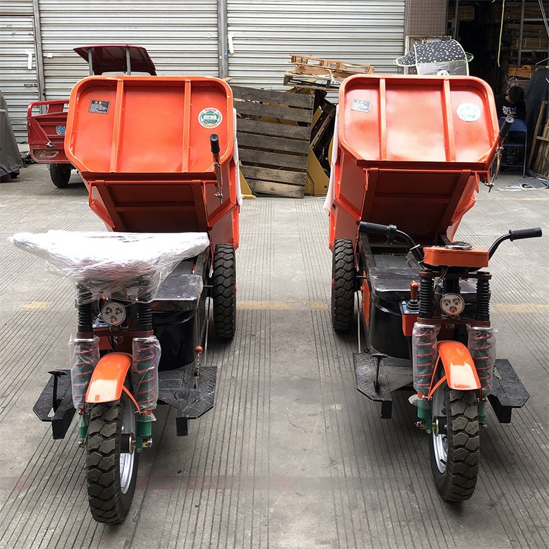 工程电动三轮车 电动工程三轮车 电动自卸翻斗型建筑工地车现货图4