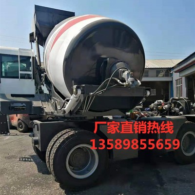装载机上料搅拌运输车 3.5方混凝土自上料搅拌车 自动上料搅拌车图4
