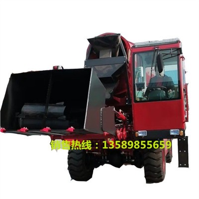 装载机上料搅拌运输车 3.5方混凝土自上料搅拌车 自动上料搅拌车图5