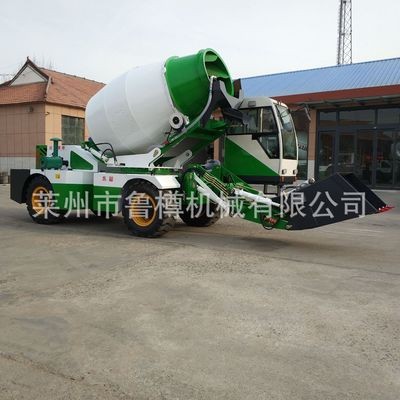 自动搅拌车 山东鲁樽铲料搅拌运输车 山东莱州上料搅拌车图2