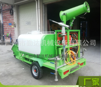 勤达牌新能源电动洒水车雾炮车园林绿化环卫电动工地喷雾除尘车