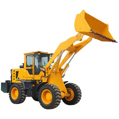 四驱柴油装载机 工程建筑小型推土沙铲车 轮式家农用畜牧抓草机图5