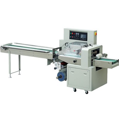 厂家直供青菜套袋枕式包装机 蔬菜包装机 食品自动下走膜打包设备图5