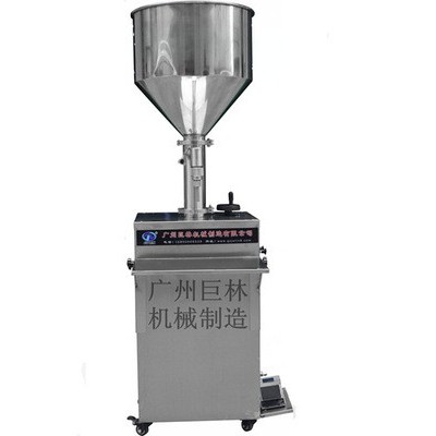现机供应 立式气动果酱灌装机 半自动活塞定量膏体、半流体灌装机
