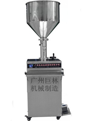 现机供应 立式气动果酱灌装机 半自动活塞定量膏体、半流体灌装机图4