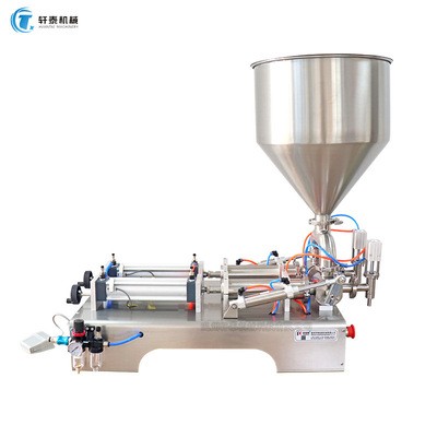 厂家供应卧式气动双头半流体果酱蜂蜜牙膏乳液自动定量分装灌装机图2