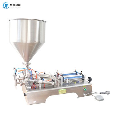 厂家供应卧式气动双头半流体果酱蜂蜜牙膏乳液自动定量分装灌装机图4