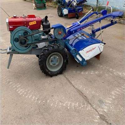 柴油电启动手扶拖拉机 手推自走式微耕机 菜园果园开沟机图4