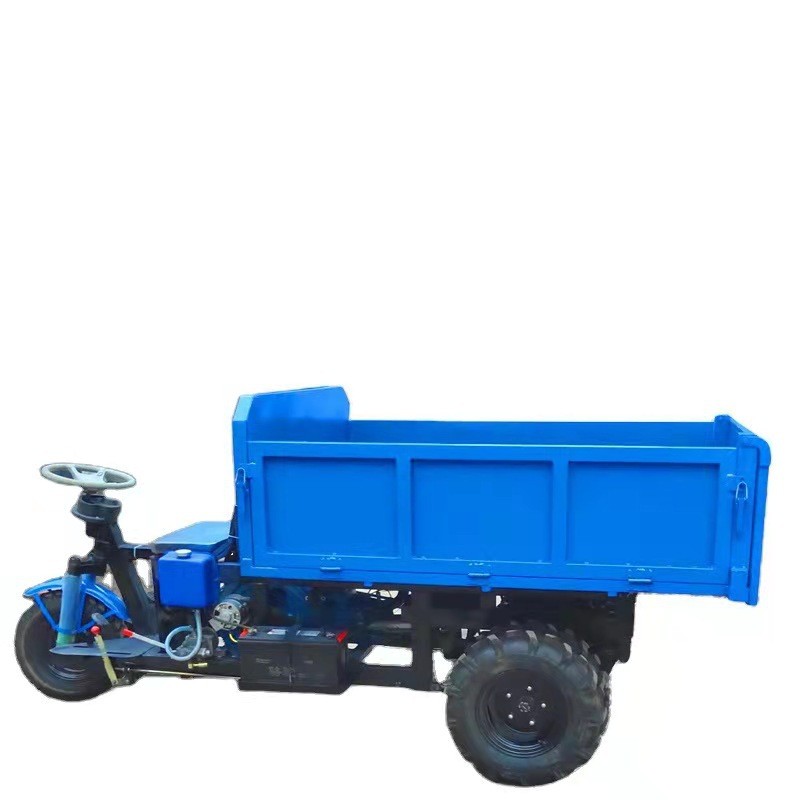 鑫项美建筑工地用的三轮车翻斗车 电动拉沙车静音载重强 支持定制图2