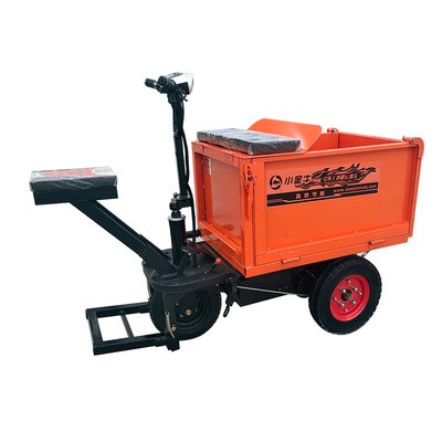 2021电动灰斗车建筑工地用手推灰斗车小型实心胎电动三轮翻斗车图5