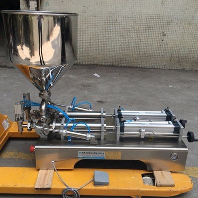 铭纳厂供应卧式膏体小型灌装机半自动液体灌装机药膏定量灌装机图5