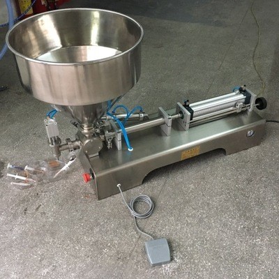 铭纳厂供应卧式膏体小型灌装机半自动液体灌装机药膏定量灌装机图2