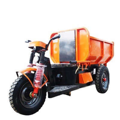 三开门和后开门工地三轮车 混凝土车干电瓶 水电瓶农用自卸翻斗车
