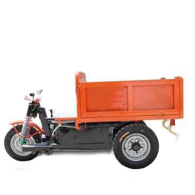 三开门和后开门工地三轮车 混凝土车干电瓶 水电瓶农用自卸翻斗车图5