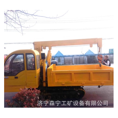 生产山地自卸工程履带随车吊 小型橡胶吊重运输一体车吊车厂家