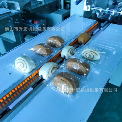 馒头包装机面包糕点枕式包装机叉烧包上走膜包装机馒头包装封口机图5