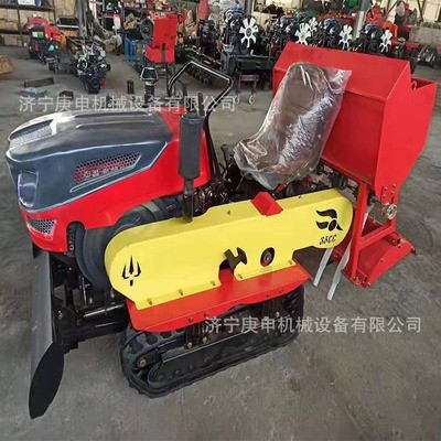 乘坐式履带式微耕机 自走式田园管理机 遥控开沟回填除草旋耕机图3