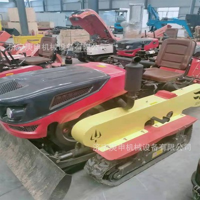 乘坐式履带式微耕机 自走式田园管理机 遥控开沟回填除草旋耕机