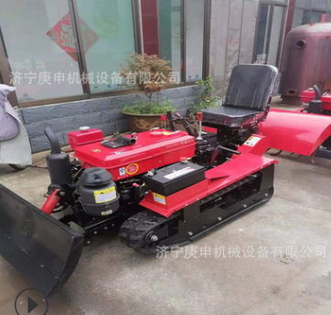 园林草坪开荒除草机 乘坐式遥控旋耕机 履带式田园管理机图4