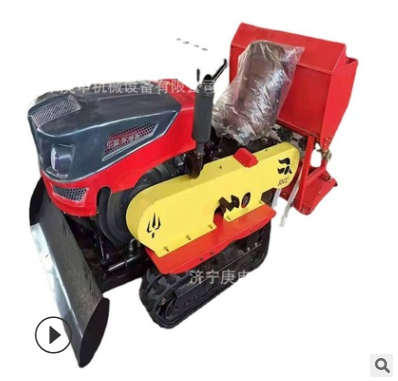 园林草坪开荒除草机 乘坐式遥控旋耕机 履带式田园管理机图5