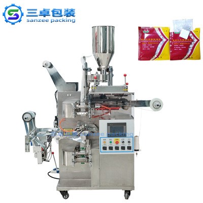 内外袋袋泡茶包装机 茶叶包装机带线标袋泡茶包装机 颗粒包装机