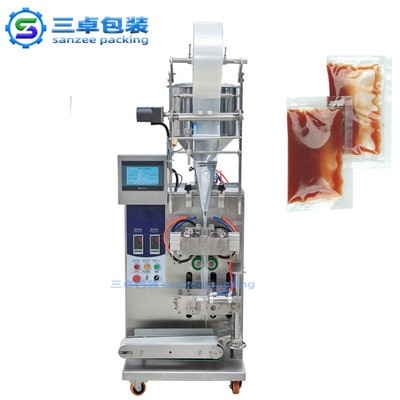 液体包装机 洗发水沐浴露小袋试用装包装机 广州酱液体包装机厂家图4