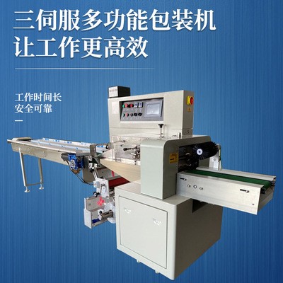 宏硕直销枕式蔬菜包装机 全自动水果果蔬包装机 三伺服装袋机设备图2