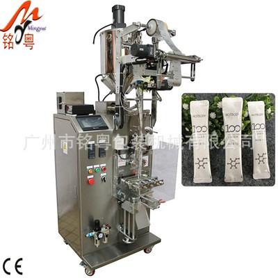 漱口水液体圆角包装机半流体液体立式包装机润滑油剂异型袋灌装机图5