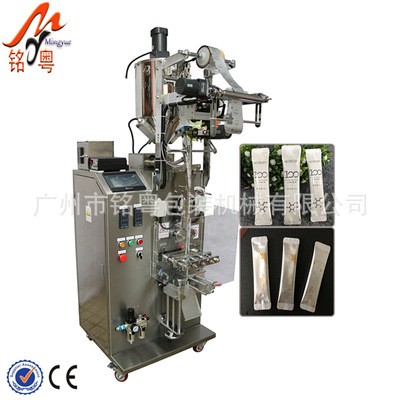 漱口水液体圆角包装机半流体液体立式包装机润滑油剂异型袋灌装机图3
