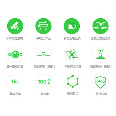 优远ZD416 农业喷药撒药植保无人机 16L大型四轴飞行器行业无人机图2