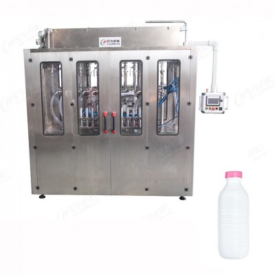 酸奶灌装机瓶装 尼为机械厂家加工自动化伺服灌装饮料生产线设备