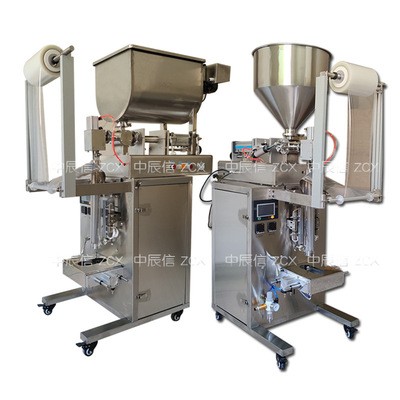 中辰信全自动膏体液体酱料调味料辣椒油包番茄酱花生酱气动包装机图5