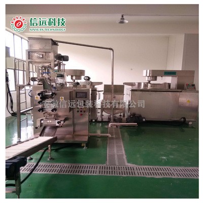 火锅底料袋中袋二次包装线，袋装火锅料大袋套小袋包装图3