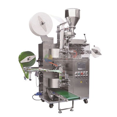 茶叶带线带标包装机 袋泡茶内外袋一体包装机 全自动三角包包装机图5