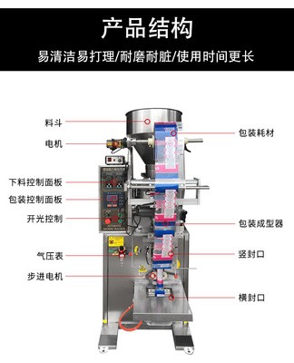 颗粒包装机 瓜子茶叶螺丝五谷杂粮无纺布包装机 全自动立式包装机图4