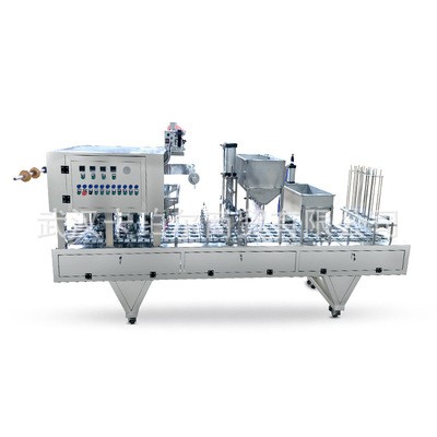 全自动塑料杯豆浆豆腐花灌装封口机 自动化食品饮料生产线包装机图5