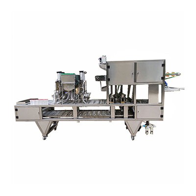 杯装红枣味酸奶灌装封口机 三角杯黄桃酸奶铝箔封口机 铝箔膜封口图4