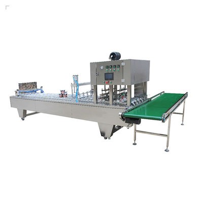 伊佳诺全自动早餐工程用灌装封口生产线 杯装八宝粥灌装封口机图5